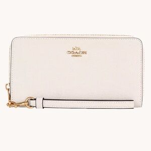 Coach long zip around wallet